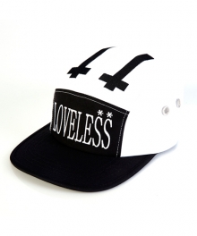 loveless logo camp cap white/black