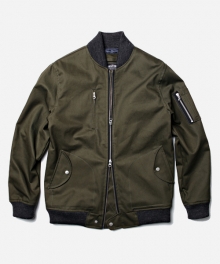 TWILL MA-1 JACKET _ OLIVE