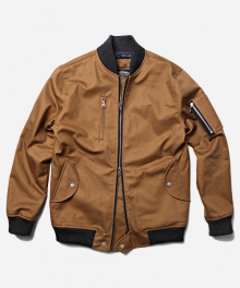 TWILL MA-1 JACKET _ CAMEL