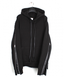 4-ZIP HOODY - BLACK