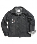 UTIL DENIM JACKET (raw black)