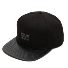 LEATHER SNAPBACK BLACK