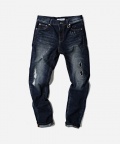 CRASH WASHING DENIM PANTS