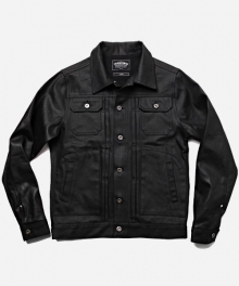 DENIM WORK JKT 002 _ COATED BLACK