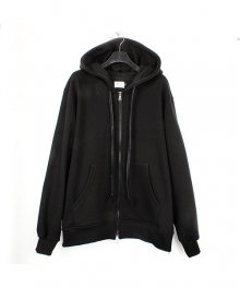 MULTI ZIPPED HOODY - BLACK