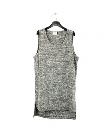 UNBALANCED LONG TANK TOP - ANOTHER BLACK