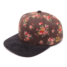 DOT FLOWER SNAPBACK (CHARCOAL)