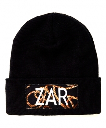 zar boxlogo rope beanie black