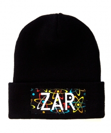 zar boxlogo atoms beanie black