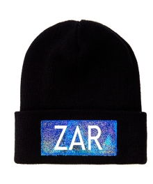 zar boxlogo galaxy beanie black