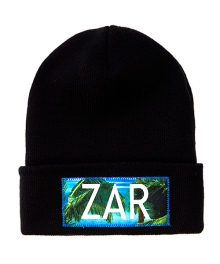 zar boxlogo palm trees beanie black