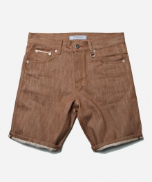 SELVEDGE DENIM SHORT 002 _ BROWN