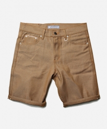 SELVEDGE DENIM SHORT 002 _ CAMEL