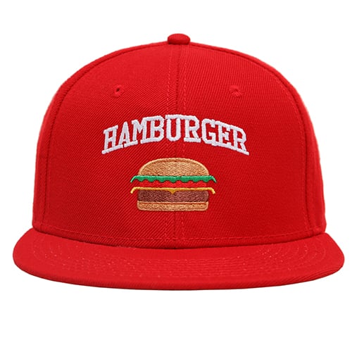 에이트(Ate) Hamburger Red Snapback - 37,000 | 무신사 스토어