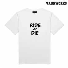 RIDE or DIE 티셔츠 - 화이트