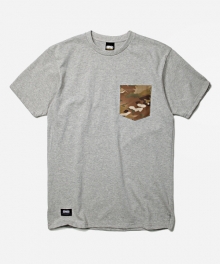 CAMO POCKET TEE _ GRAY