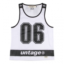 UNT 03 number mash sleeveless_white(남여공용)