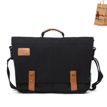 CANVAS SHOULDER BAG - YS2001BK (BLACK)