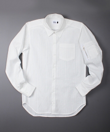 SEERSUCKER MA-1 SHIRT (WHITE)