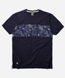 PAISLEY BANDANA TEE _ NAVY