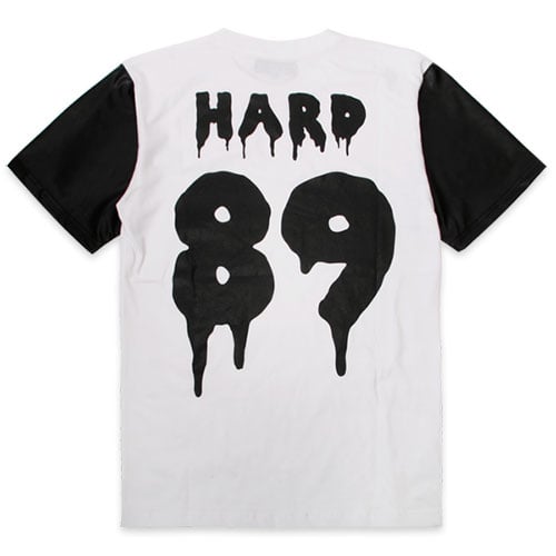스턴트(stunt) STUNT Leather Sleeved Tee (White)