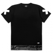 STUNT Bottom Leatherette Tee (Black)