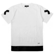 STUNT Bottom Leatherette Tee (White)