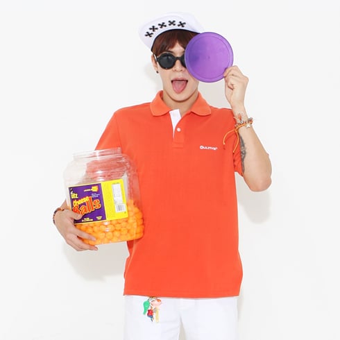 컬티브(CULTIVE) MOTIF PK TEE (ORANGE) - 22,000 | 무신사 스토어