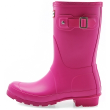 HUNTER ORIGINAL SHORT RAIN BOOTS W23758-Lipstick