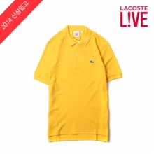 라코스테 라이브 숏 슬리브 슬리브 피케 폴로 셔츠  / 옐로우 / PH240351US3 / Lacoste LIVE Short Sleeve Solid Pique Pol