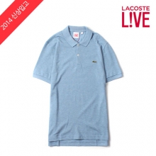 라코스테 라이브 숏 슬리브 피케 폴로 셔츠  / 블루 / PH2403515VV / Lacoste LIVE Short Sleeve Solid Pique Polo AEGEAN BLUE