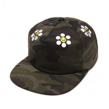 CAMOUFLAGE FLORAL ICON STRAPBACK (OLIVE)