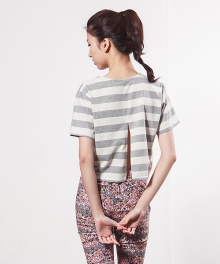 BACKLESS STRIPE TS