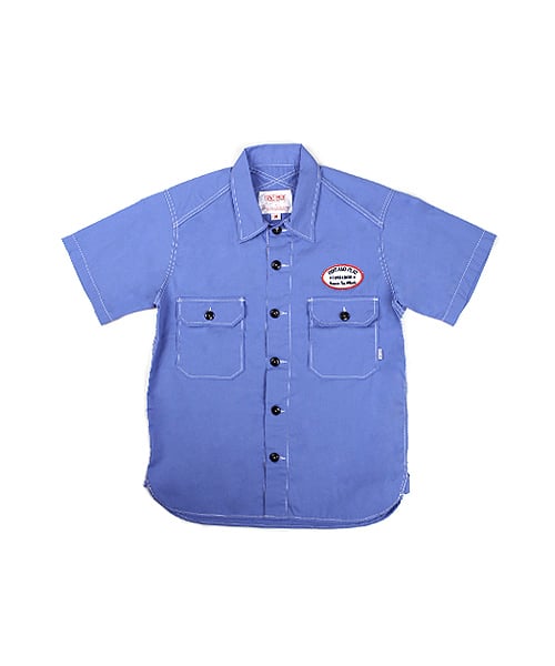 Swellmob CPO s/s work shirts -sky blue-