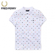 프레드페리 우먼스 멀티 도트 셔츠 드레스 / 화이트 플라워 골드 / G4707-100 / Multi Dot Shirt