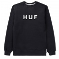 HUF ORIGINAL LOGO CREW (BLACK) [HUFPF41001-BLK]