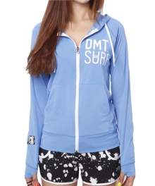 [DMT SURF] CHAMPION BLUE HOOD RASHGUARD 여성용 후드래쉬가드집업