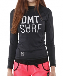 [DMT SURF] SOUL BLACK RASHGUARD 여성용 디미토 래쉬가드