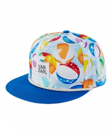 beach balls snapback blue