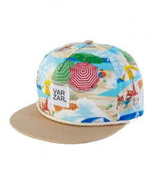 beach snapback beige