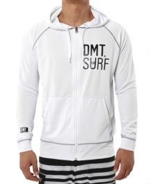 [DMT SURF] CHAMPION WHITE HOOD RASHGUARD 남성용 후드래쉬가드집업