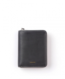 R WALLET 130 WAX LEATHER BLACK