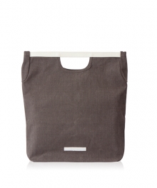 R TOTE 220 WAX CANVAS CHARCOAL