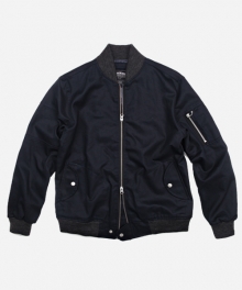 TWILL MA-1 JACKET 002 _ NAVY