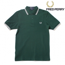 프레드페리 슬림핏 트윈팁 셔츠 / M3600-656 / FREDPERRY SLIM  FIT TWIN TIPPED SHIRT  IVY