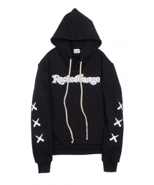 OVERSIZED LOGO HOODIE (BLACK)