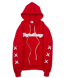 OVERSIZED LOGO HOODIE (RED)