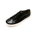 클라토(CLATO) Sneakers (1412-1)&lt;br&gt;Basic Black Leather