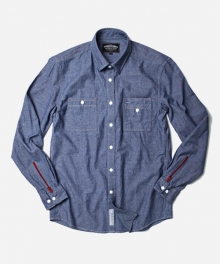 ZIPPER SLEEVE SHIRT _ INDIGO