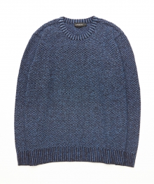 Denim-Blue Pullover Knit